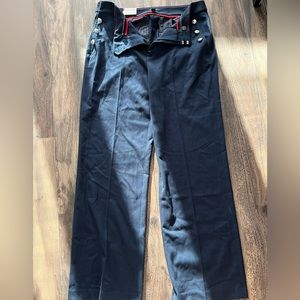 Tommy Hilfiger Navy Sailor Pants with Decorative Buttons - NWT